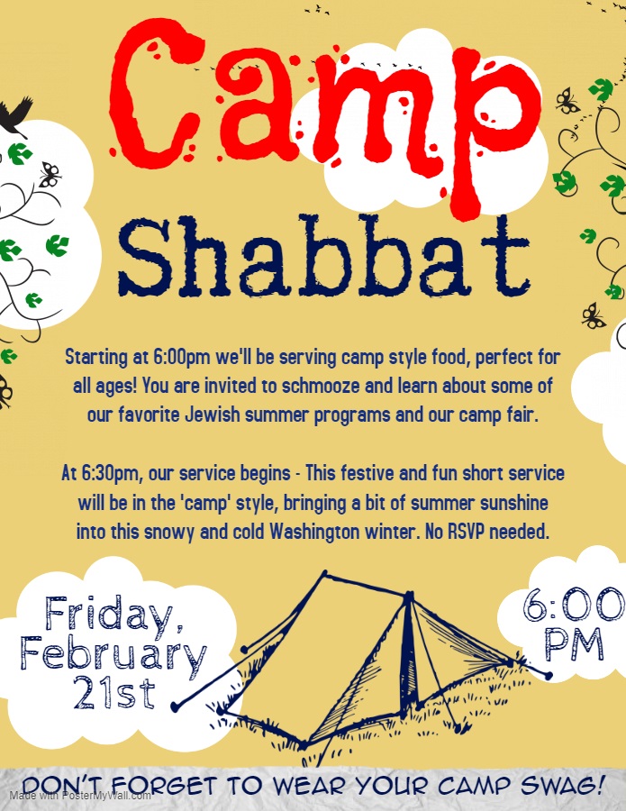 Camp Shabbat Poster